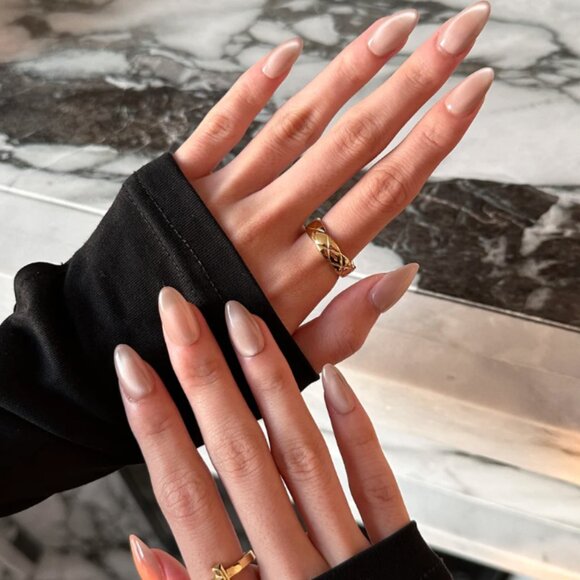 Glamade Other - Glamade Sunstone Velvet Short Almond Nails S